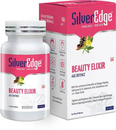 Silver Edge Beauty Elixir AgeDefence Multiple Skin Beauty Benefit Clear Healthy Glowing Skin