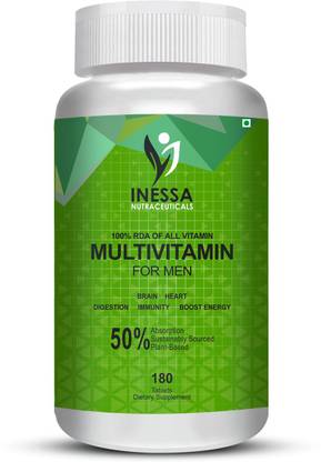 Inessa Nutraceuticals Multivitamin for Men with Vitamin & Minerals Blends Support Digestion & Immunity