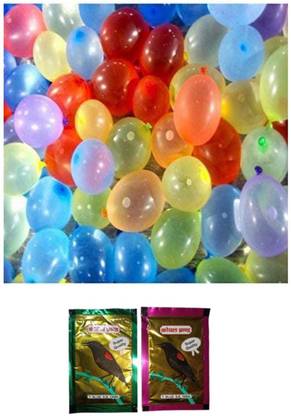 इंशन 2 in 1 (Water balloons 1000 + water mixer colour red and green) pani ke gubbare