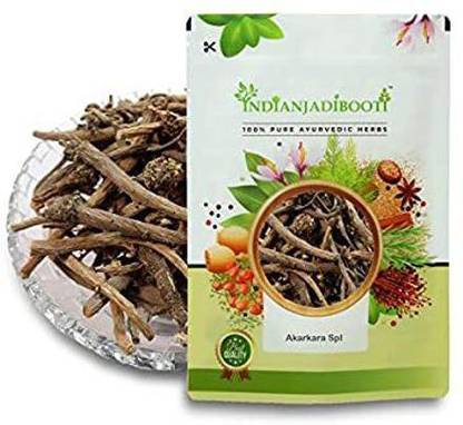 IndianJadiBooti Pure Akarkara Roots - Anacyclus pyrethrum - Pellitory Roots, 250 Grams