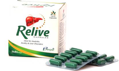 BINEXO RELIVE CAPSULES (Pack of 10 X 10)