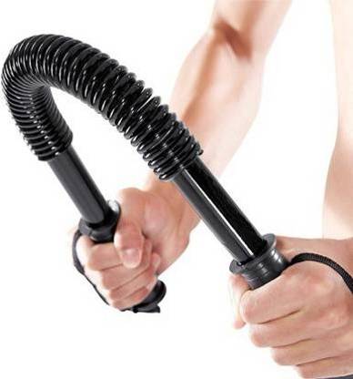 PIRENE 20 kg Spring Rod Upper Body Exercise Power Twister Spring Forearm Blaster Bar Multi-training Bar