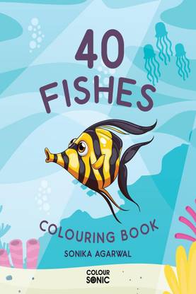 40 Fishes Colouring Book