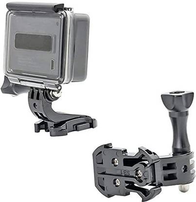 TECHGEAR Helmet Mount for Action Camera J Hook Buckle Mount for Vertical Surface, Aluminium Camera Pistol Grip
