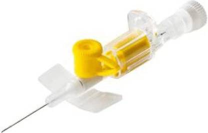 MEDROP I.V. CANNULA 24G, Color - Yellow I.D - 0.5mm, O.D-0.7mm, (Pack of 100 pcs) Intravenous  Cannula