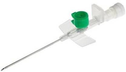 MOWELL safety I.V. CANNULA 18G, Color - Green I.D - 0.9mm, O.D-1.3mm, (Pack of 100 pcs) Intravenous  Cannula