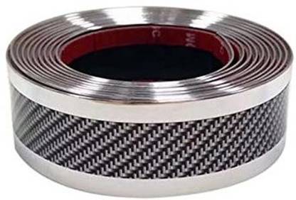 AutoBizarre Silver Coloured Anti-Collision Guard Protection Rubber tape Car Beading Roll For Door