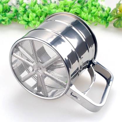 CRAZYGOL Sieve Cup Manual Sifter Powder Sieve Flour Sifter Sieve Tool Made Collapsible Strainer