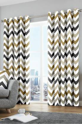 Ad Nx 154 cm (5 ft) Window Polyester Room Darkening Curtain (Pack Of 2)