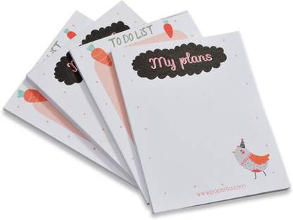 Flipkart SmartBuy Collections to Do List Notepad Notes Tear-Off Pad, Memo Pad for Shopping Lists Pocket-size Note Pad NO 50 Pages