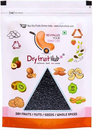 Dry Fruit Hub Natural Black Sesame Seeds 1Kg | Kaale Til | Tal | Indian Spice Sesame Seeds