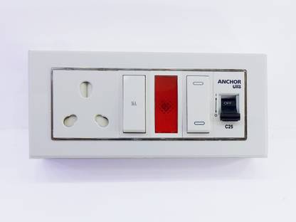 Leo EV Extension box Without Wire & meter Electric Vehicle Ready Charging Extension Board ONLY. Three Pin Plug