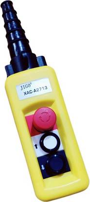MME 2+1 WAY PUSH BUTTON HOIST CRANE SWITCH WITH EMERGENCY STOP BUTTON 5 A One Way Electrical Switch