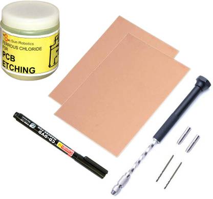 SunRobotics Printed Circuit Board Design Kit (PCB, Etching powder, HandDrill) Electronic Components Electronic Hobby Kit