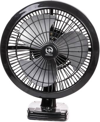 HARMAN INDUSTRIES 12INCH PITCH BLACK HIGH SPEED ALL PURPOSE AP FAN with 12 Months Warranty 300 mm Table Fan
