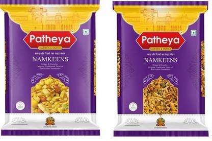 Patheya KHATTA MEETHA AND Hing Mixture Namkeen COMBO 400g each Combo
