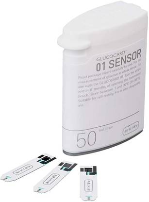 Arkray Blood Glucose meter Strips (Glucocard 01 Mini - Bottle Pack) 50 Glucometer Strips