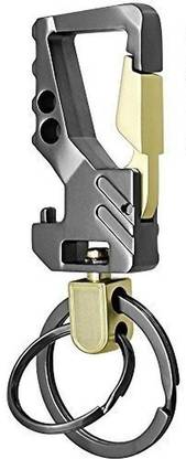 Shihen Car Keychain for Men Double Key Ring Hook for Key Holder Hanging 1 PCS Key Chain