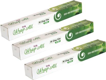 WrapAll Biodegradable Cling Film | 30 Meter | Pack of 3 | Plastic free packaging item
