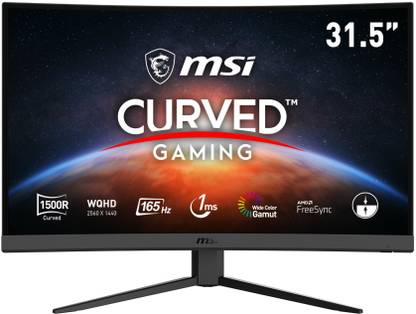 MSI Optix G 81.28 cm (32 inch) Curved Quad HD LED Backlit VA Panel Gaming Monitor (Optix G32CQ4)