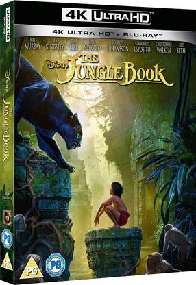 The Jungle Book [4K UHD + Blu-ray][2 Disc Set][Imported Region Free 4K with Premium Slipcover Packaging][Dolby Atmos 7.1.4 + DTS HD MA 7.1]