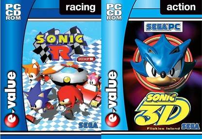 SONIC R & SONIC 3D SET OF 2 PC GAMES - PC GAME CD ROM (STANDARD)
