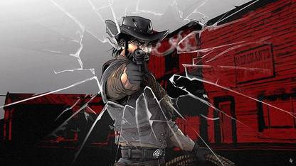Red Dead Redemption Artwork Video Games John Marston Matte Finish Poster Paper Print