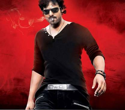Prabhas Poster Multicolor Photo Paper Print (12 inch X 18 inch, Rolled) Photographic Paper