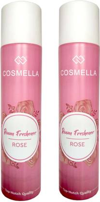 Cosmella Lemon Spray Air Freshener Rose for Room, Home, office, Party Hall, 310ml Each, Pack of 2