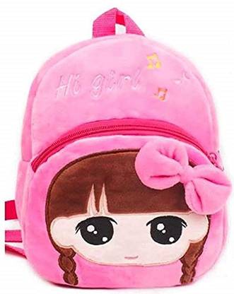 KE Embroidery Kids Backpack Toddler Bag Plush Animal Cartoon Mini Travel Bag for Baby(Hi Girl) Waterproof School Bag