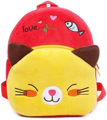 KE Embroidery Kids Backpack Toddler Bag Plush Animal Cartoon Mini Travel Bag for Baby(Love Fish) Waterproof School Bag