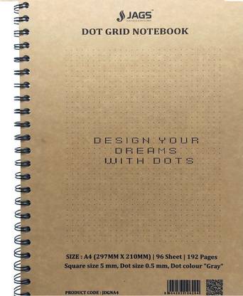 JAGS Dot Grid Notebook Dot Pattern Sketch Pad