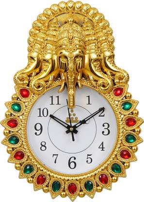 KK CRAFT Wall Clock For Decor Wall Stylish Decorative Showpiece  -  33 cm