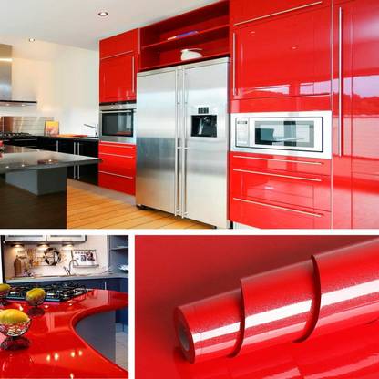 HOME13 Decorative Red Wallpaper