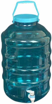 PLAST Water Container with Tap for Water Camper with Strong Handles & Durable Taps Bottled Water Dispenser