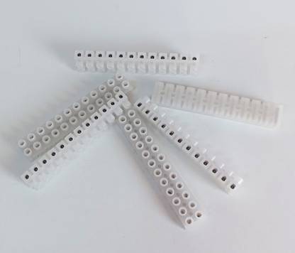 Hardware Terminal Strip Screw Terminal Barrier Block 6A 12 Position Dual Row Type (6 Pcs) Dual Row Type Wire Connector
