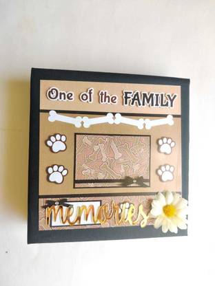 bamemo Dog Pet Scrapbook Snap Book Photo Album 6*6 Inches Add More Than 20 Photos Album