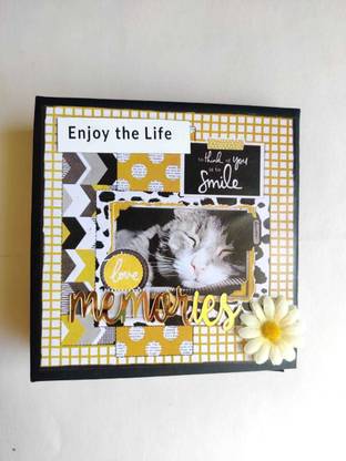 bamemo Cat Pet Scrapbook Snap book Photo Album 6*6 Inches Add More Than 20 Photos Album