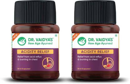DR. VAIDYA'S Acidity Relief Capsules | Relief From Acid Reflux & Burning In Chest | Ayurvedic