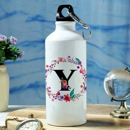 MODEST CITY Sipper Initial Monogram (Capital Y) |Travel|Track|Gym|Sports Water Bottle 600 ml Sipper