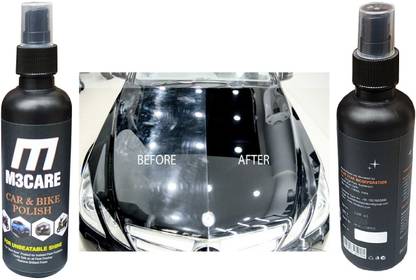 M3CARE Liquid Car Polish for Headlight, Exterior, Dashboard, Chrome Accent, Bumper, Windscreen, Metal Parts, Leather