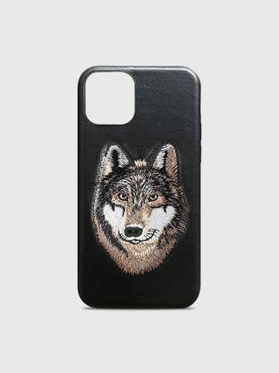 Treemoda Back Cover for Treemoda SB Series Leather Embroided Wolf Case For Apple iPhone 11 Pro