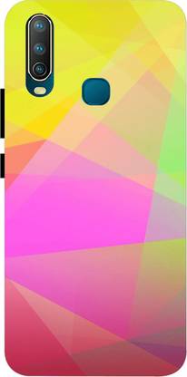 printoworld Back Cover for vivo U10 - Multi Colors Patterns Printed Back Case Cover