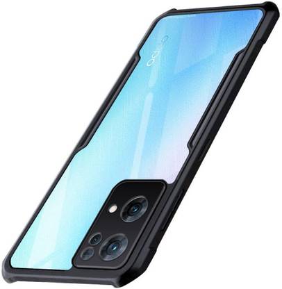 VAPRIF Back Cover for Oppo Reno 7 Pro 5G, Transparent Hybrid Hard PC Back TPU Bumper, Shockproof