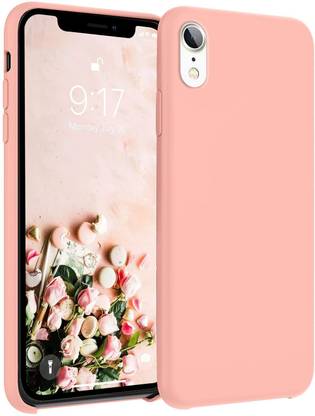 MayaBalle Back Cover for iPhone XR (6.1 Inch) Liquid Silicon Case With Microfiber Lining