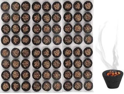 Grahshanti 72 Cups Pure Loban Sambrani Dhoop l Sambrani Cups with l Pack of 6 Tray Loban
