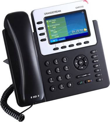 Grandstream GXP2140 Enterprise IP Phone 4 lines, with up to 4 SIP accounts Corded Landline Phone with Answering Machine