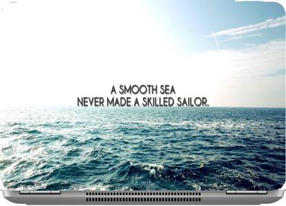 इम्बुए Smooth Sea_Laptop Skin Decal 15.6 X 10.3 inch, Digital Quality विनाइल लैपटॉप डीकैल 15.6