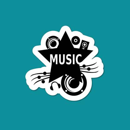 VVWV Music Laptop Trackpad Mini Sticker Decal vinyl Printed Laptop Skin Compatible for 15.6 inch