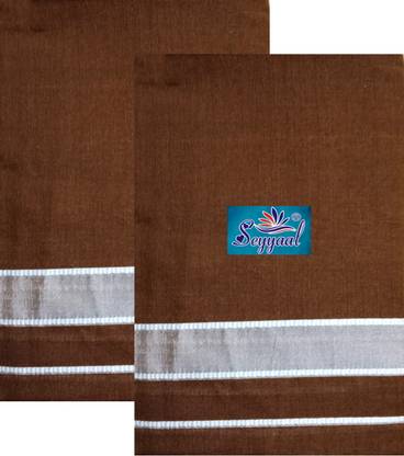 SEYYAAL Solid Brown Lungi